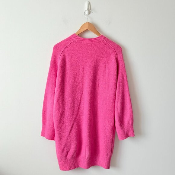 Daily Practice by Anthropologie Long-Sleeve Mini Jumper Sweater Dress Pink Sz XS - Picture 7 of 9
